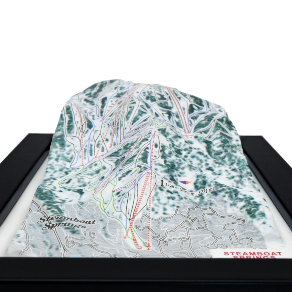 Steamboat Springs 3D Ski Resort map