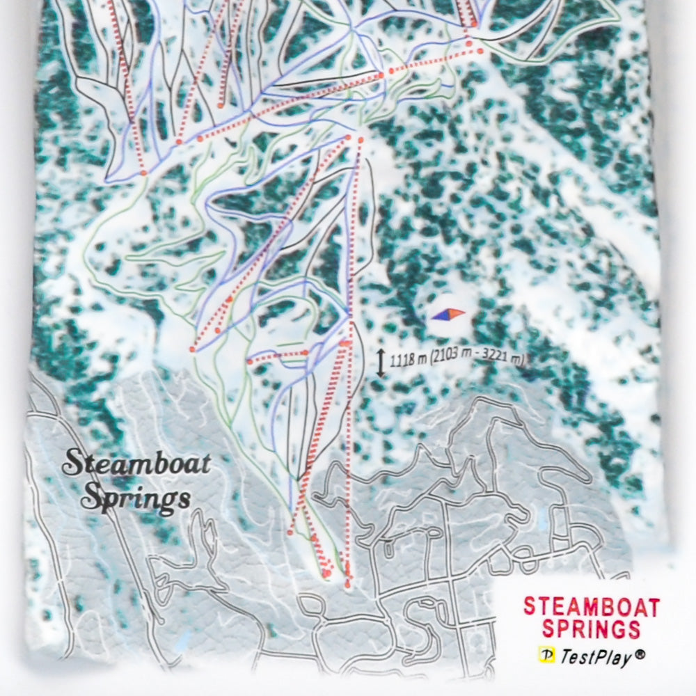 Steamboat Springs 3D Ski Resort map