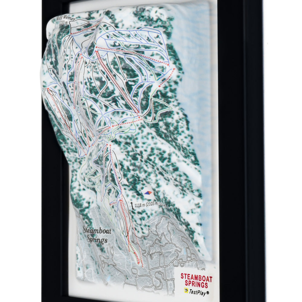 Steamboat Springs 3D Ski Resort map