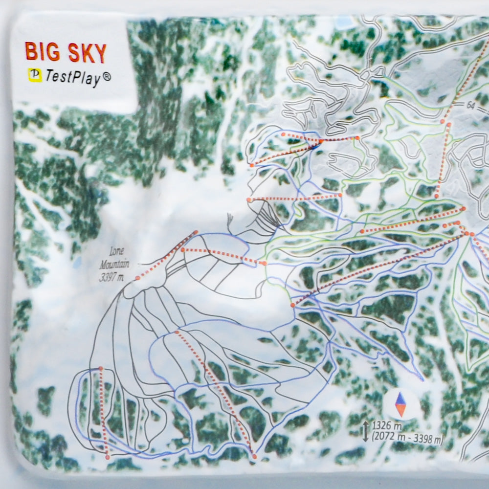 Big Sky 3D Ski Resort map