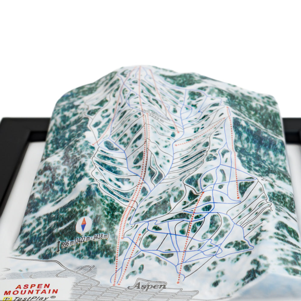 Aspen Mountain 3D Ski Resort map