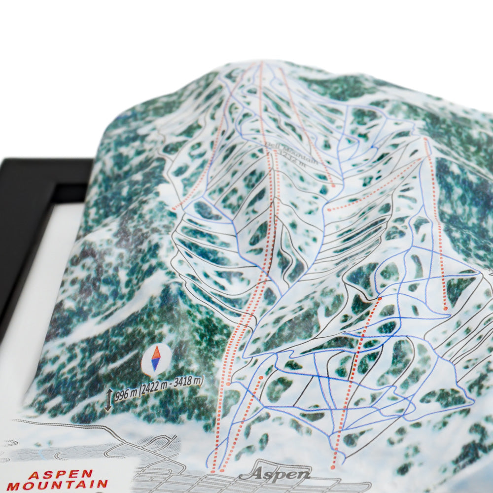 Aspen Mountain 3D Ski Resort map