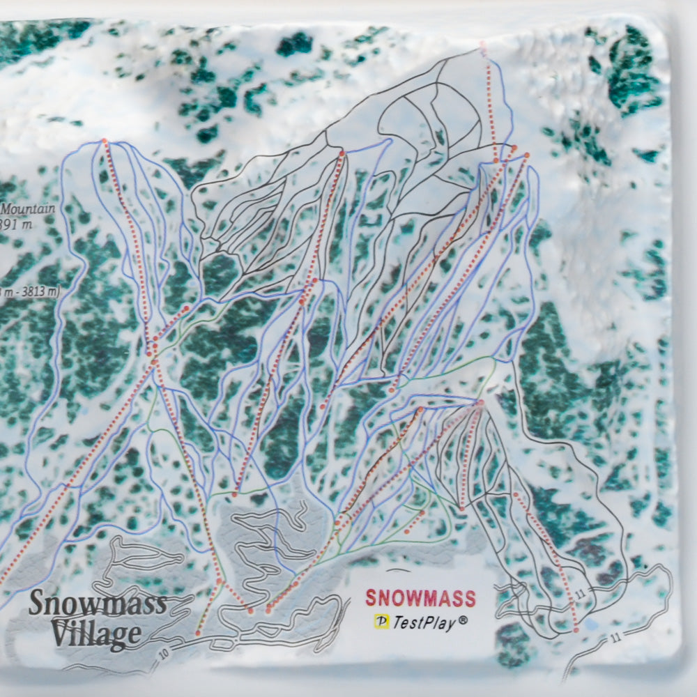 Snowmass 3D Ski Resort map