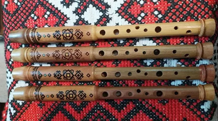 Sopilka Ukrainian Chromatic Ukrainian Flute Prima Soprano With Ornament