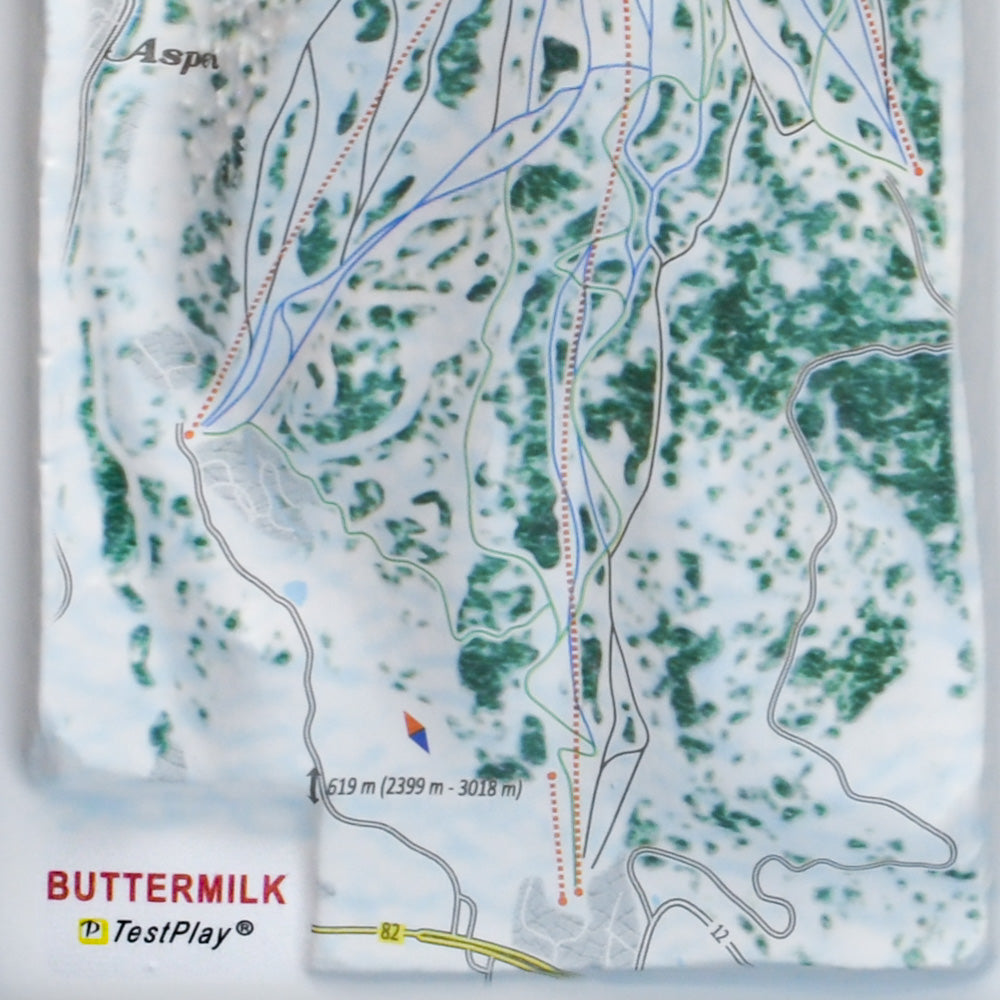 Buttermilk 3D Ski Resort map