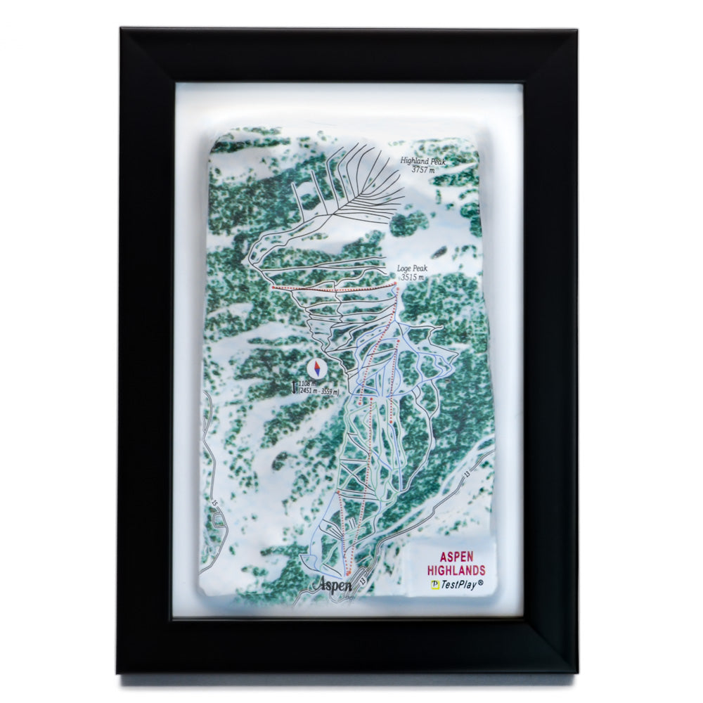 Aspen Highlands 3D Ski Resort map