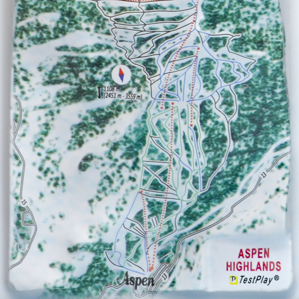 Aspen Highlands 3D Ski Resort map