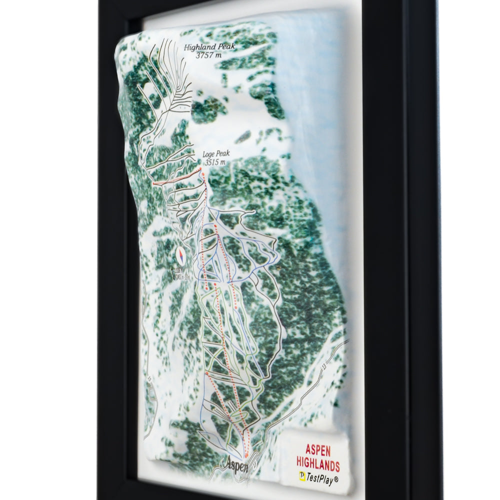 Aspen Highlands 3D Ski Resort map