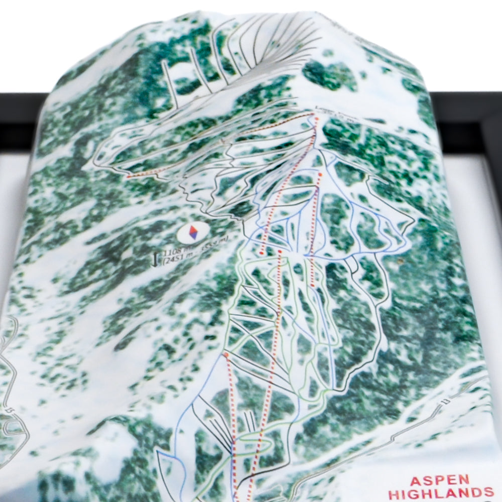 Aspen Highlands 3D Ski Resort map