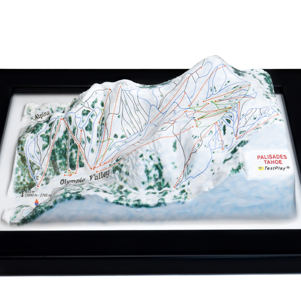 Palisades Tahoe 3D Ski Resort map