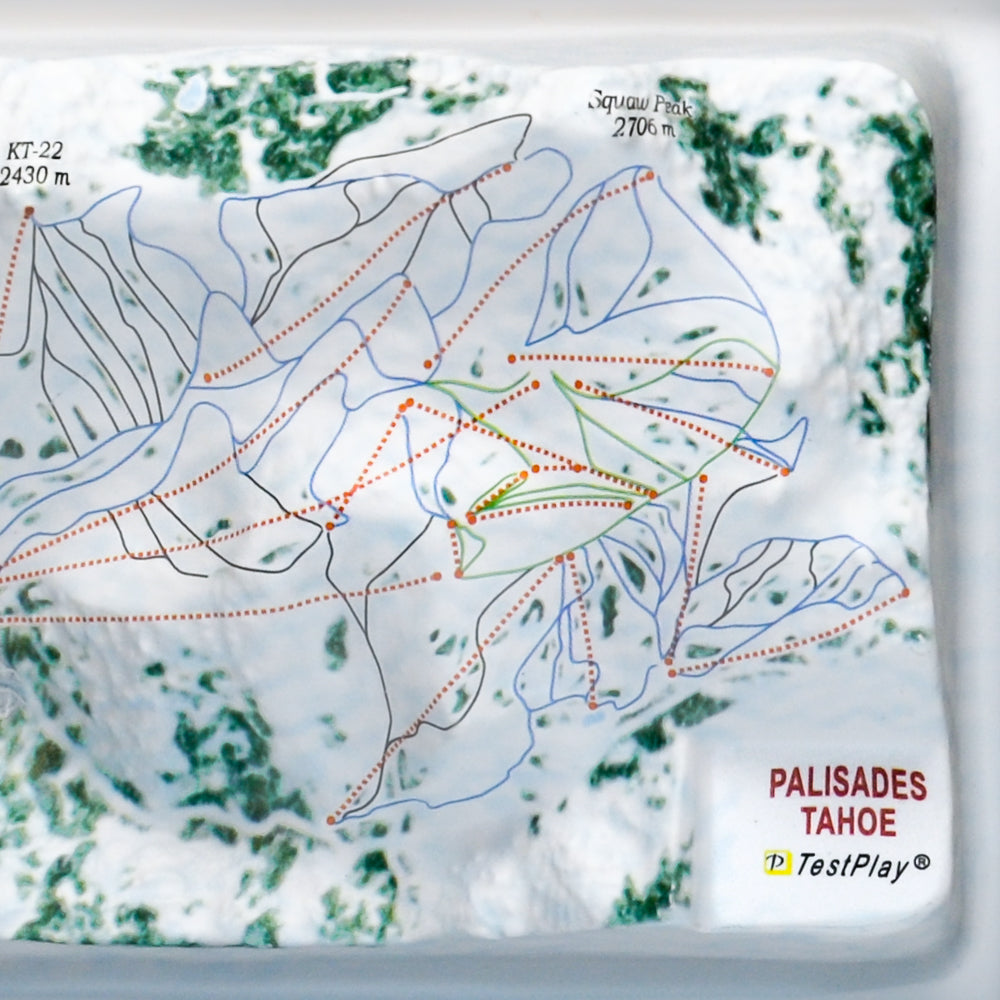 Palisades Tahoe 3D Ski Resort map