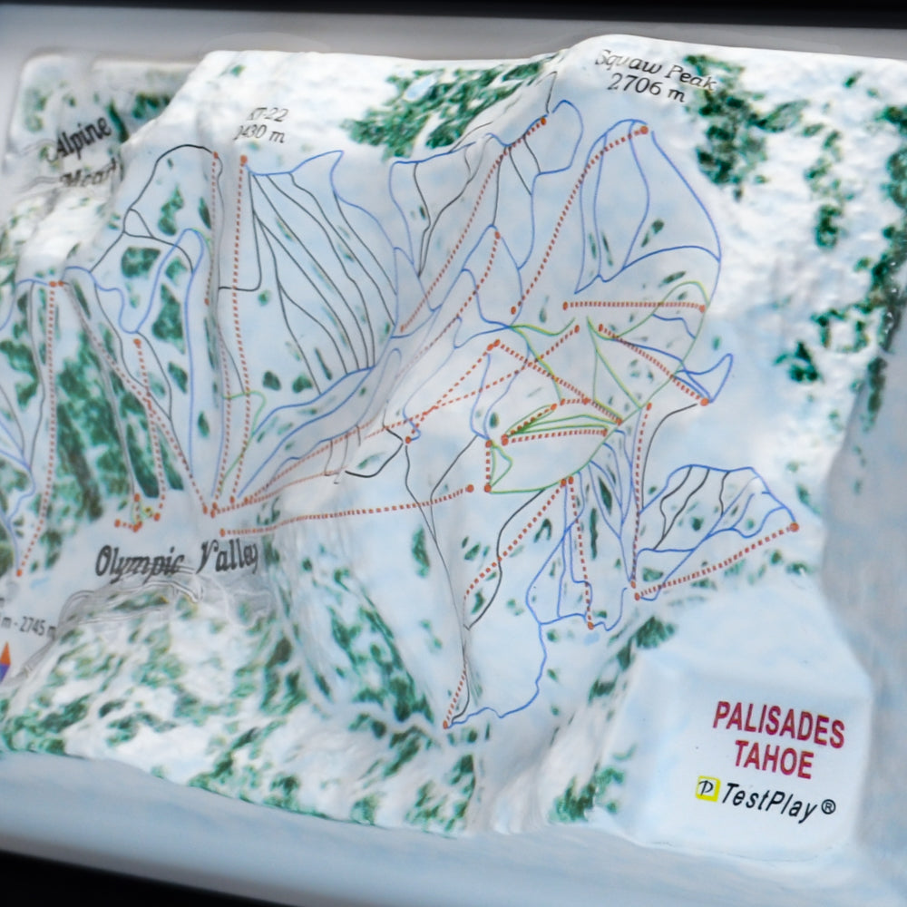Palisades Tahoe 3D Ski Resort map