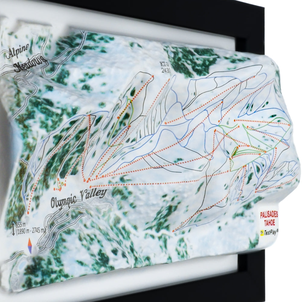 Palisades Tahoe 3D Ski Resort map