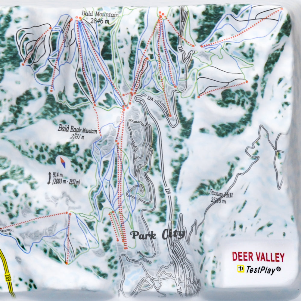 Deer Valley 3D Ski Resort map