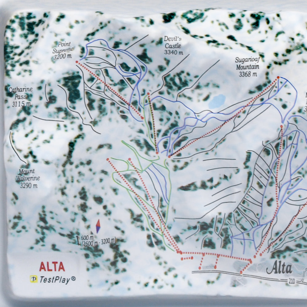 Alta 3D Ski Resort map