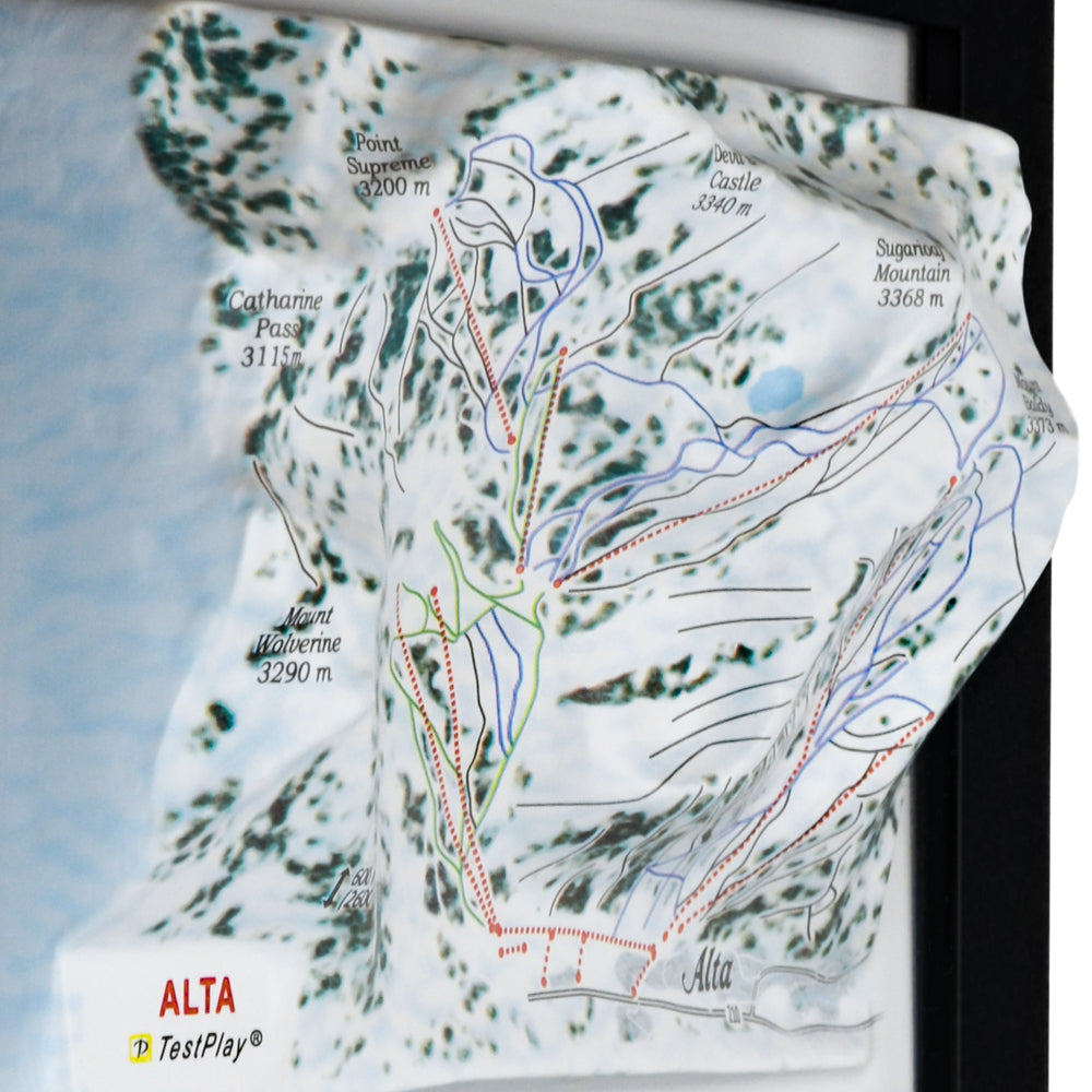 Alta 3D Ski Resort map