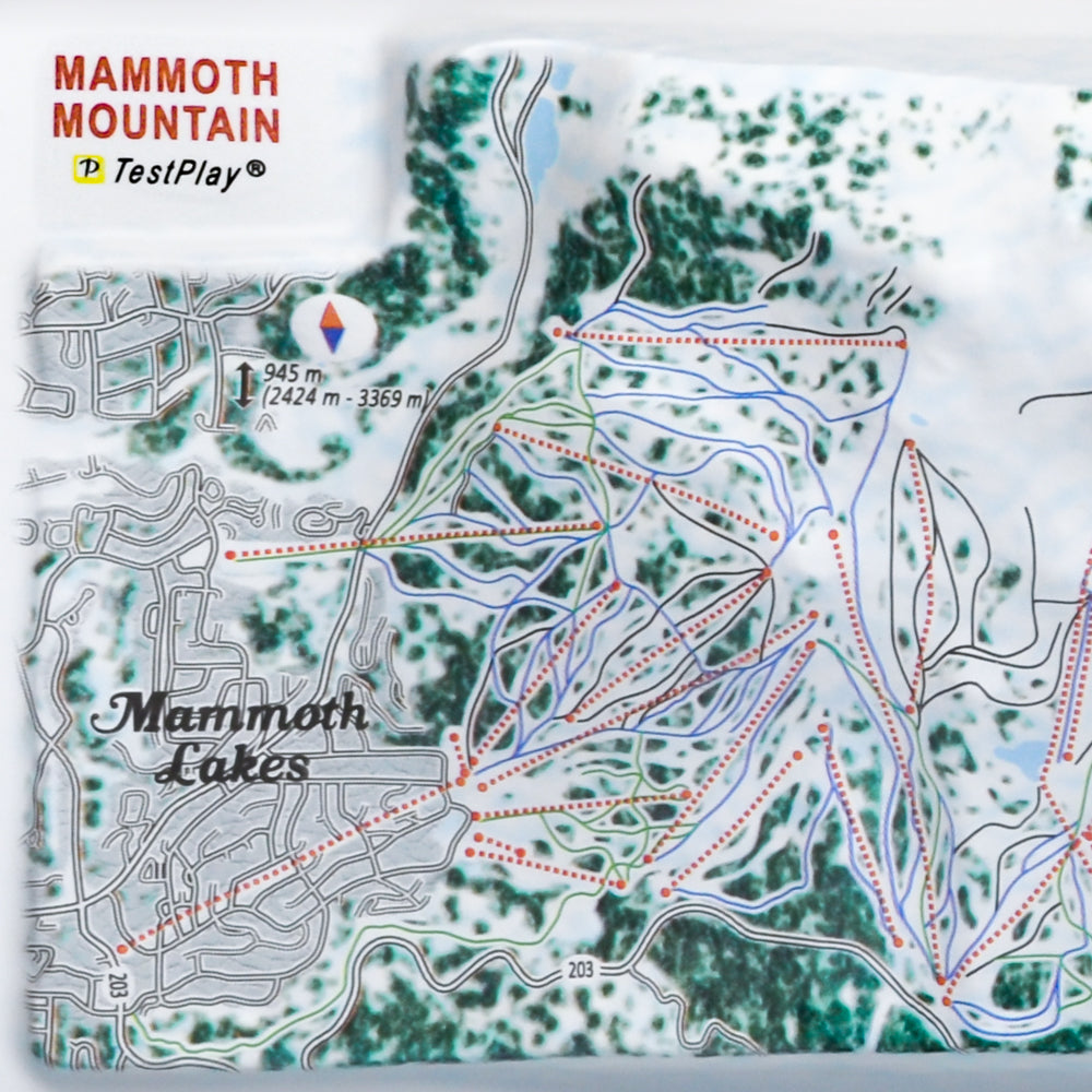 Mammoth Mountain 3D Ski Resort map