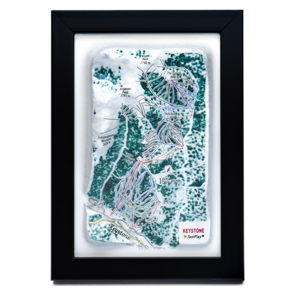 Keystone 3D Ski Resort map