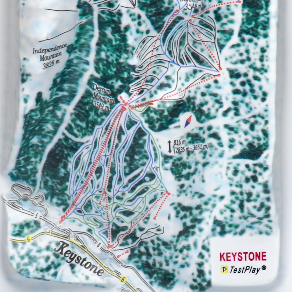 Keystone 3D Ski Resort map