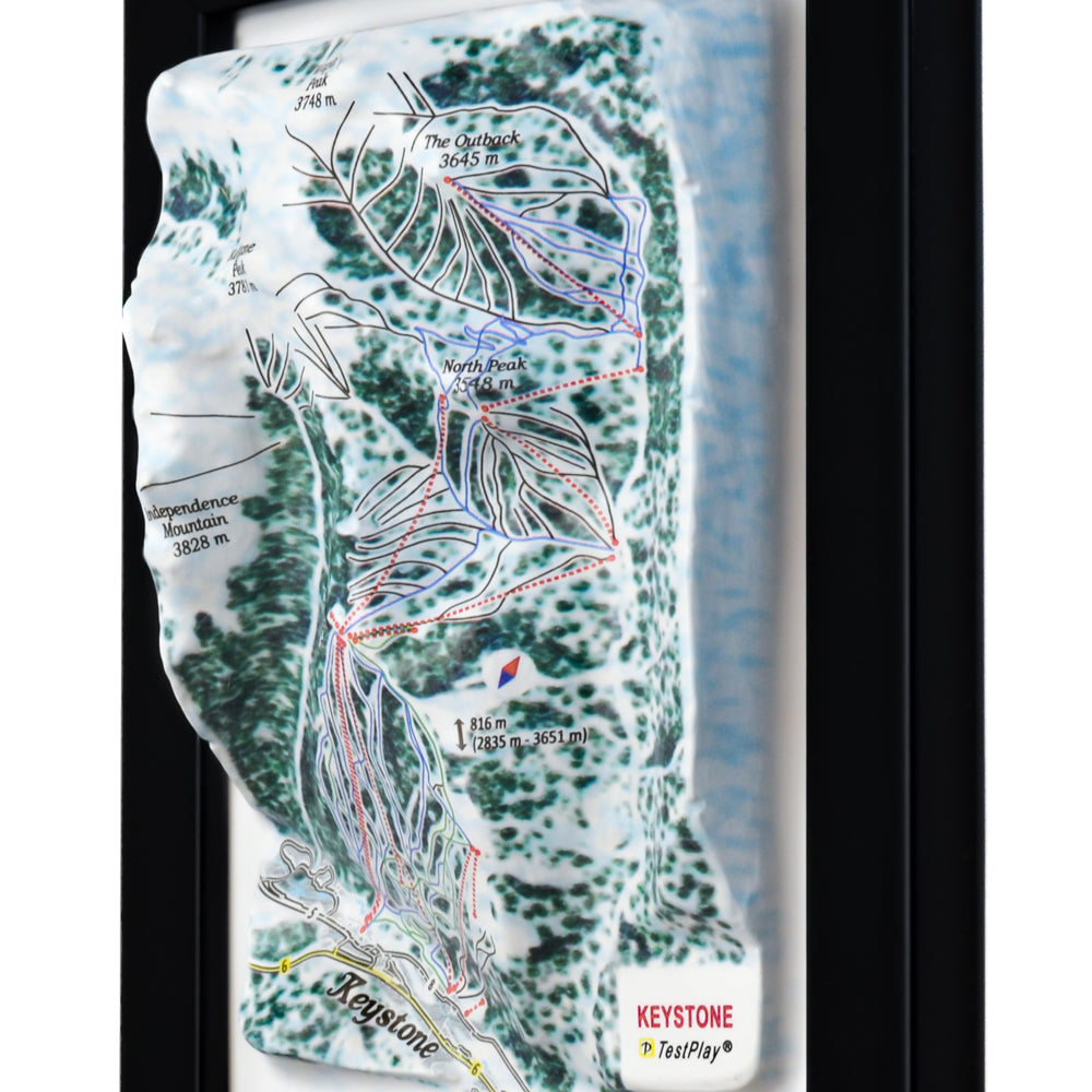 Keystone 3D Ski Resort map