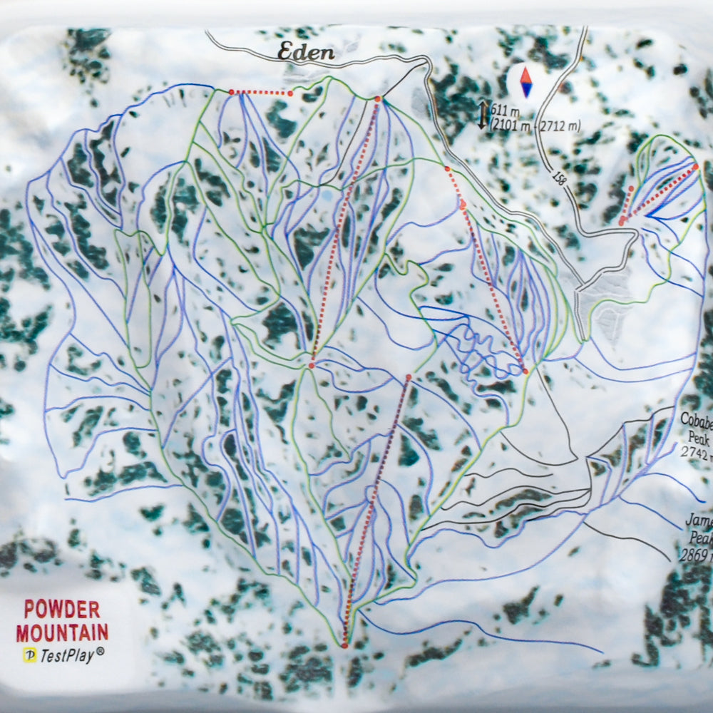 Powder Mountain 3D Ski Resort map