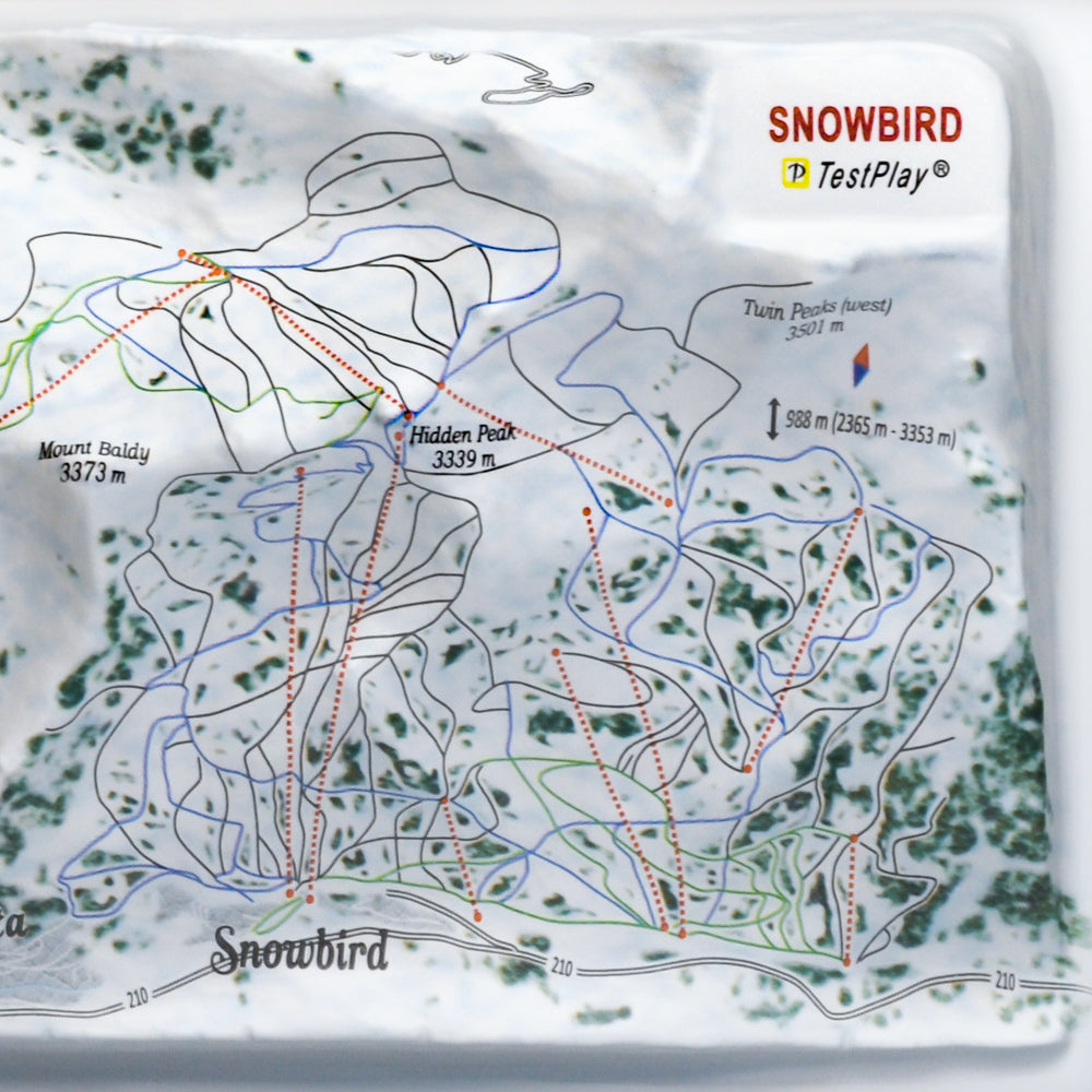 Snowbird 3D Ski Resort map