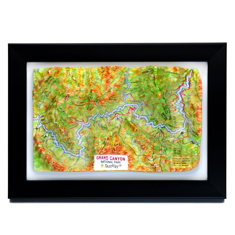Grand Canyon 3D National Park map