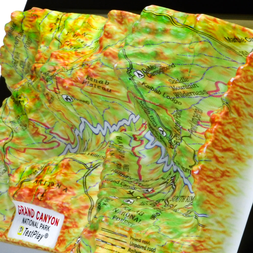 Grand Canyon 3D National Park map