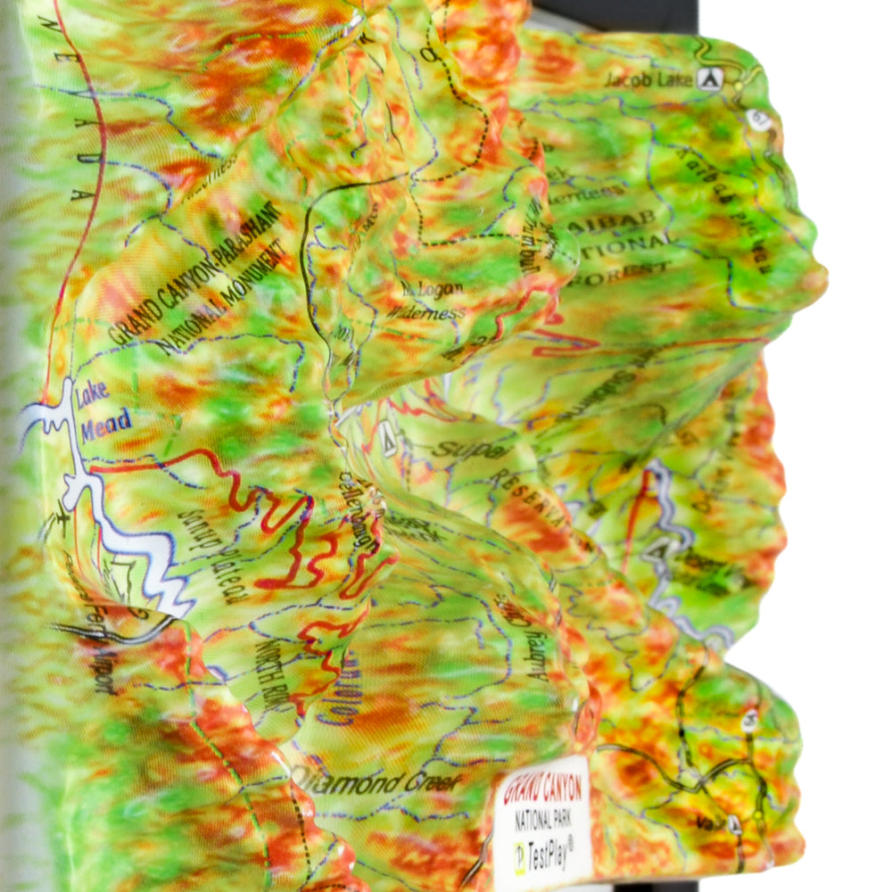 Grand Canyon 3D National Park map