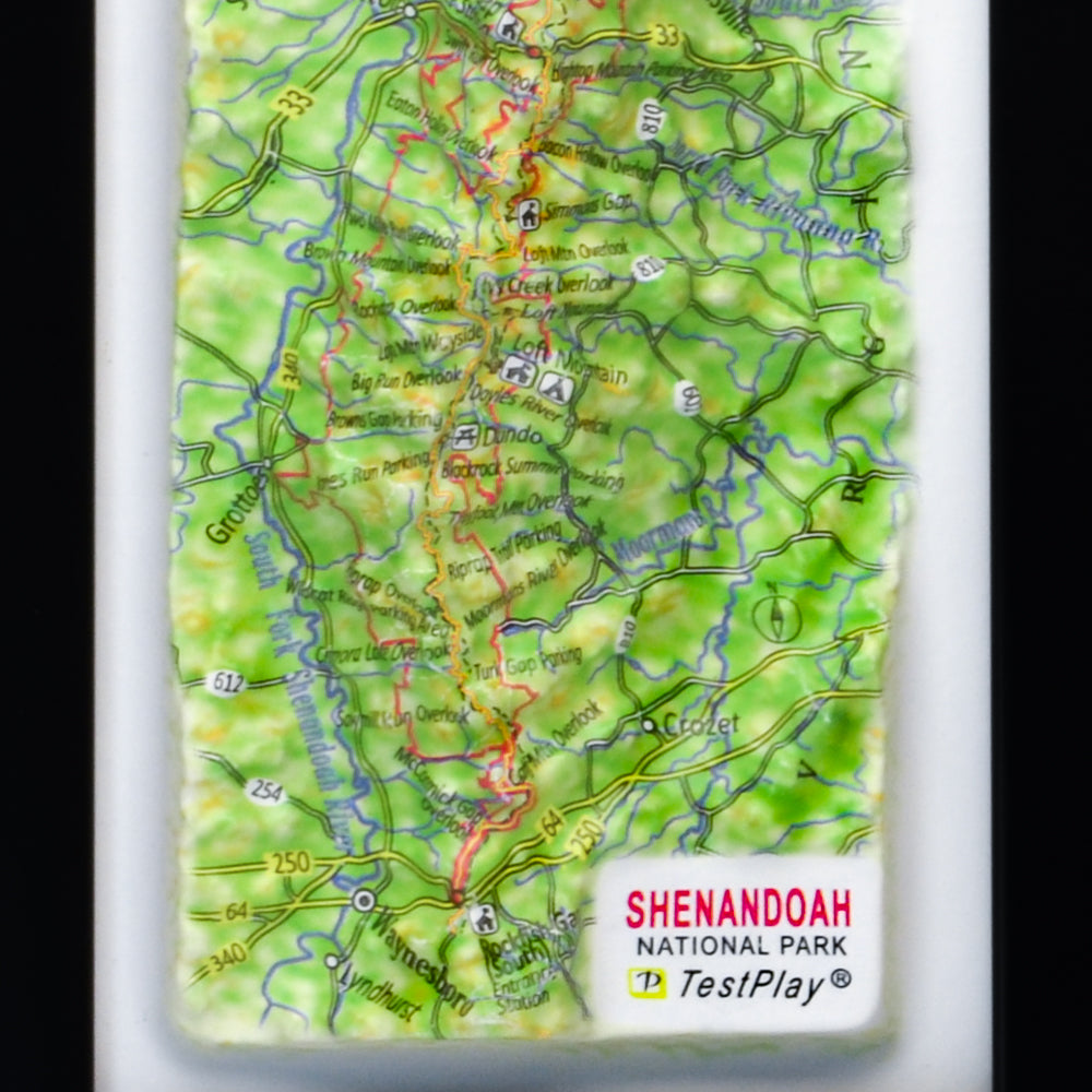 Shenandoah 3D National Park map