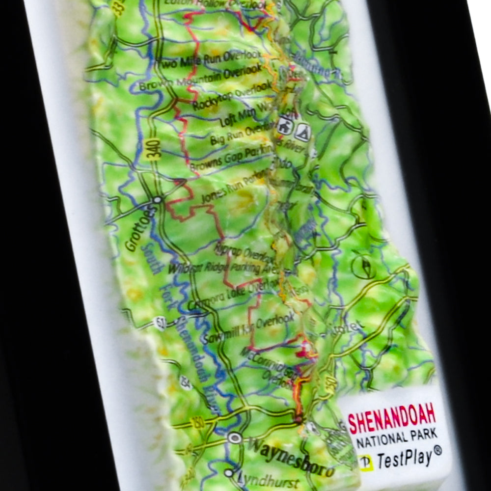 Shenandoah 3D National Park map