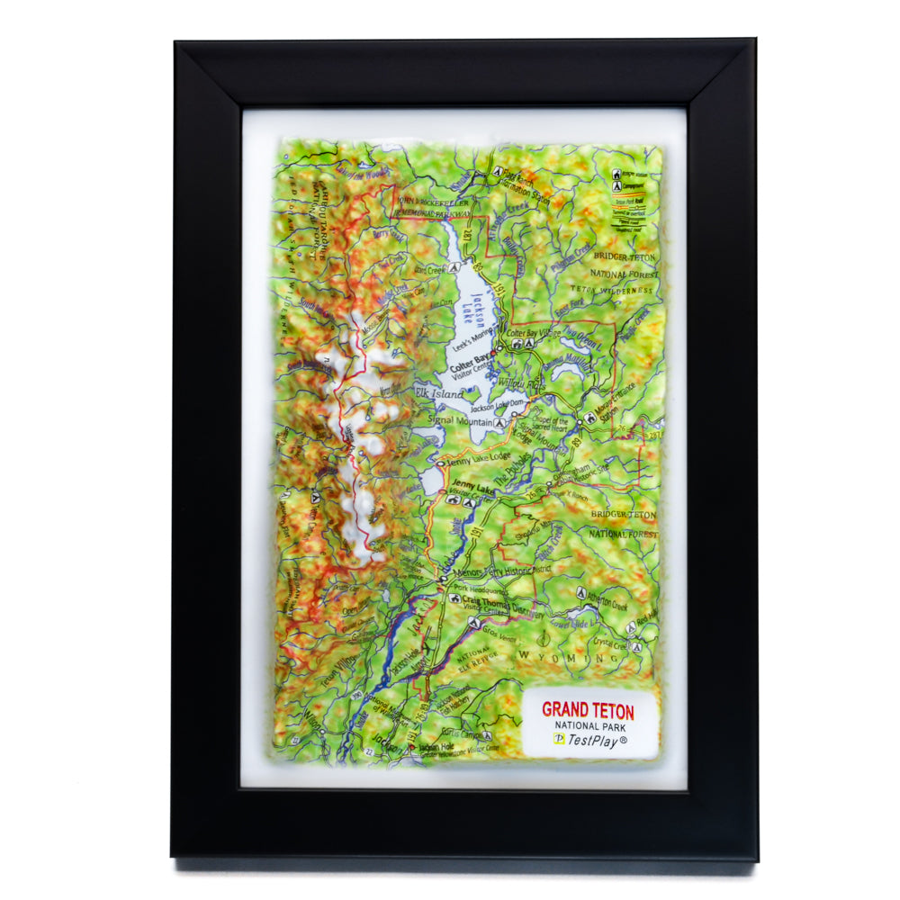 Grand Teton 3D National Park map