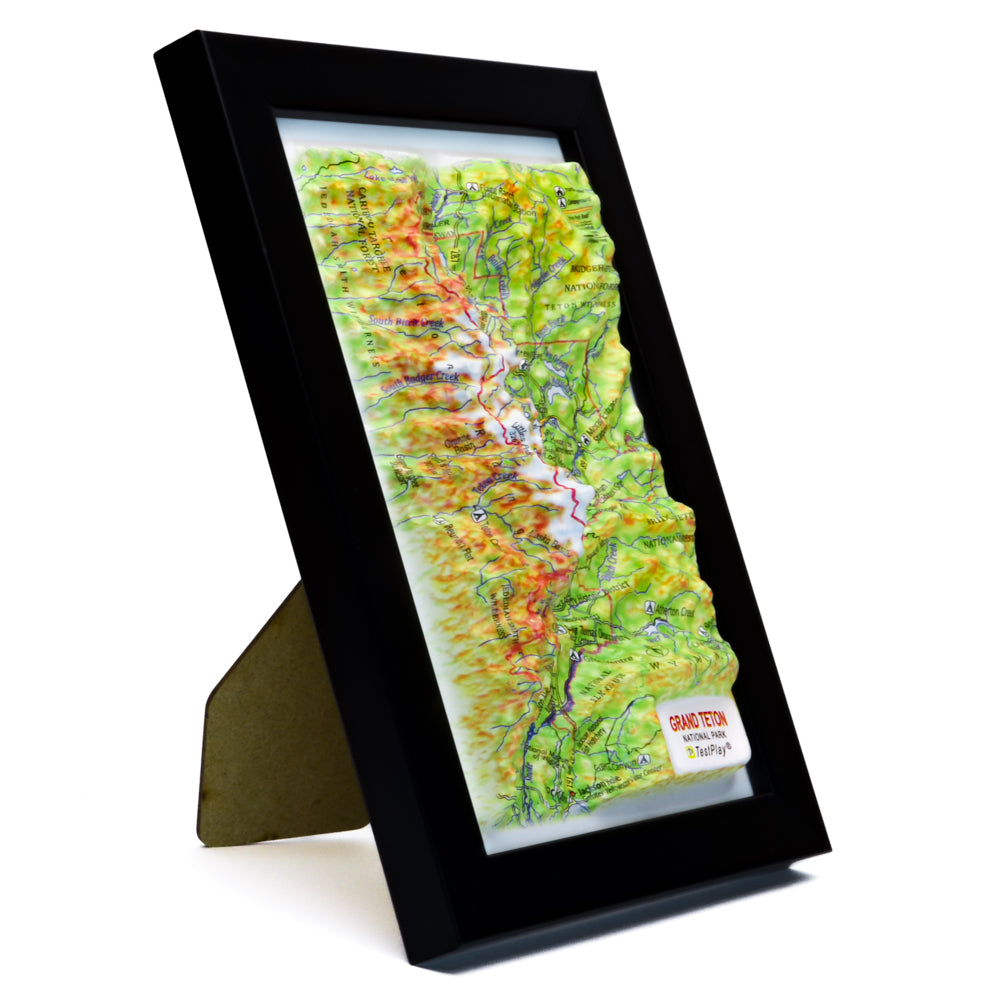 Grand Teton 3D National Park map
