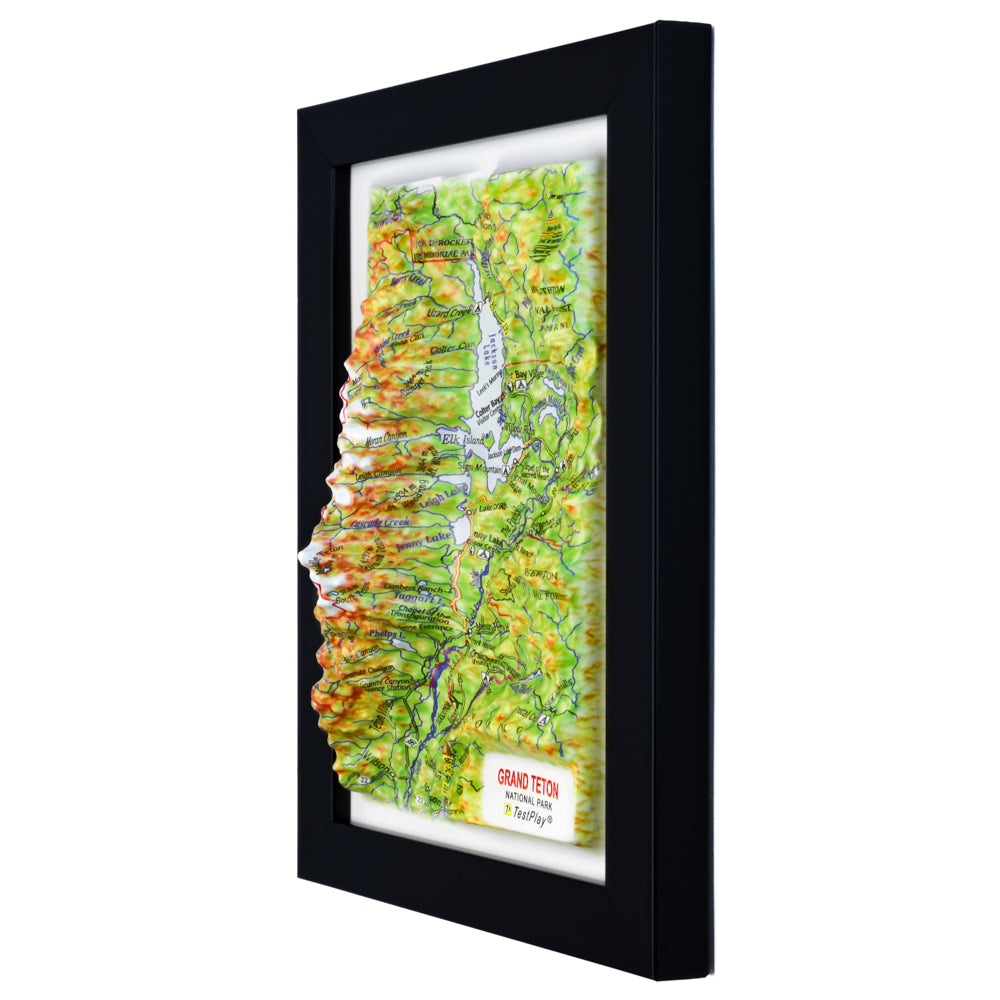 Grand Teton 3D National Park map