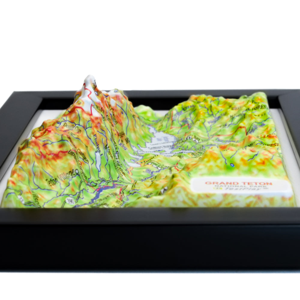 Grand Teton 3D National Park map