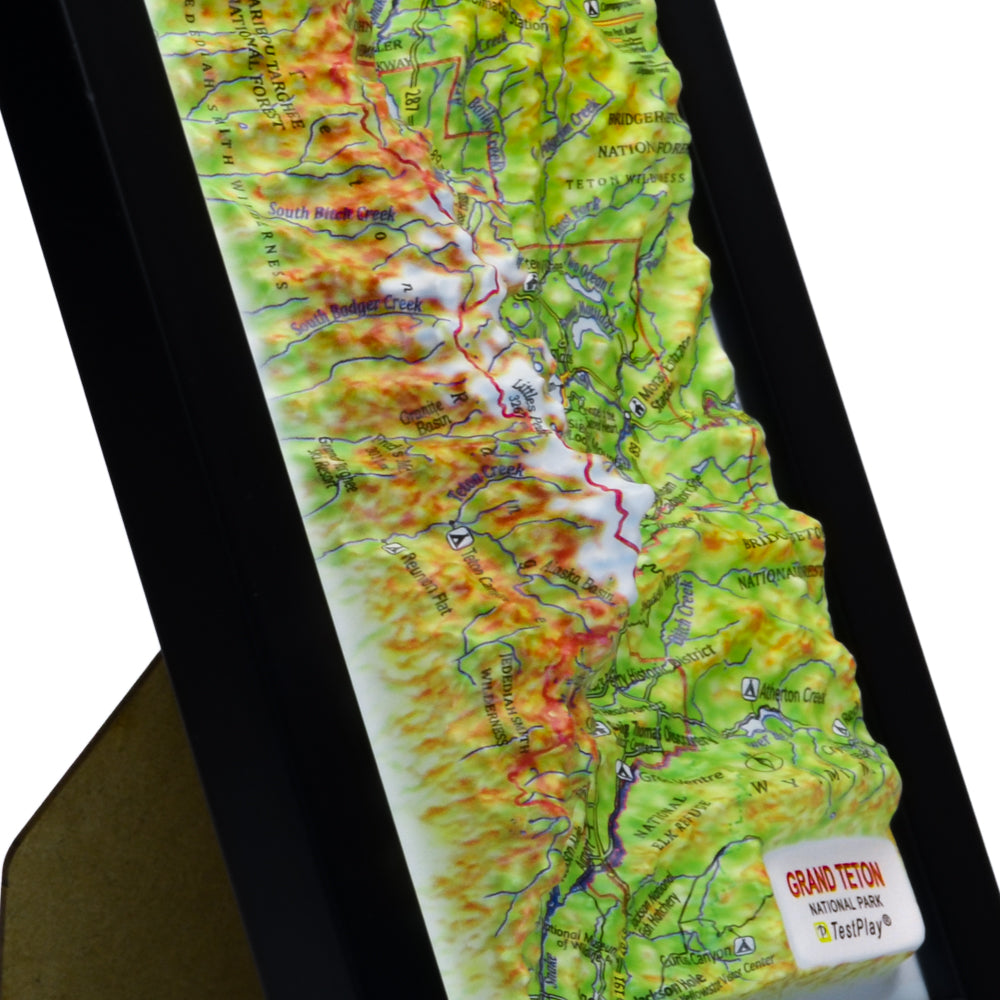 Grand Teton 3D National Park map