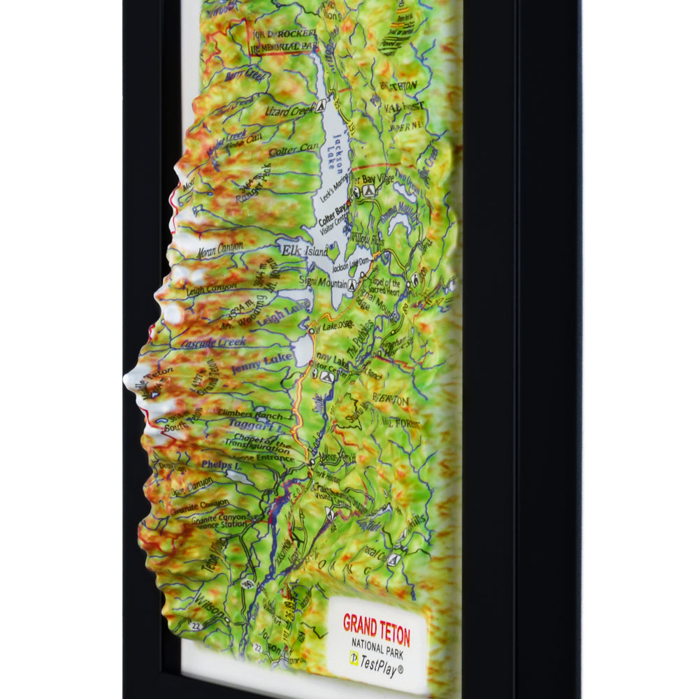 Grand Teton 3D National Park map