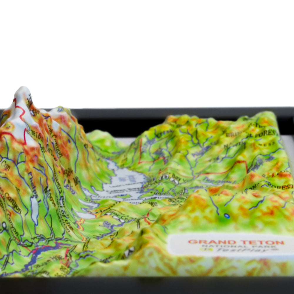 Grand Teton 3D National Park map