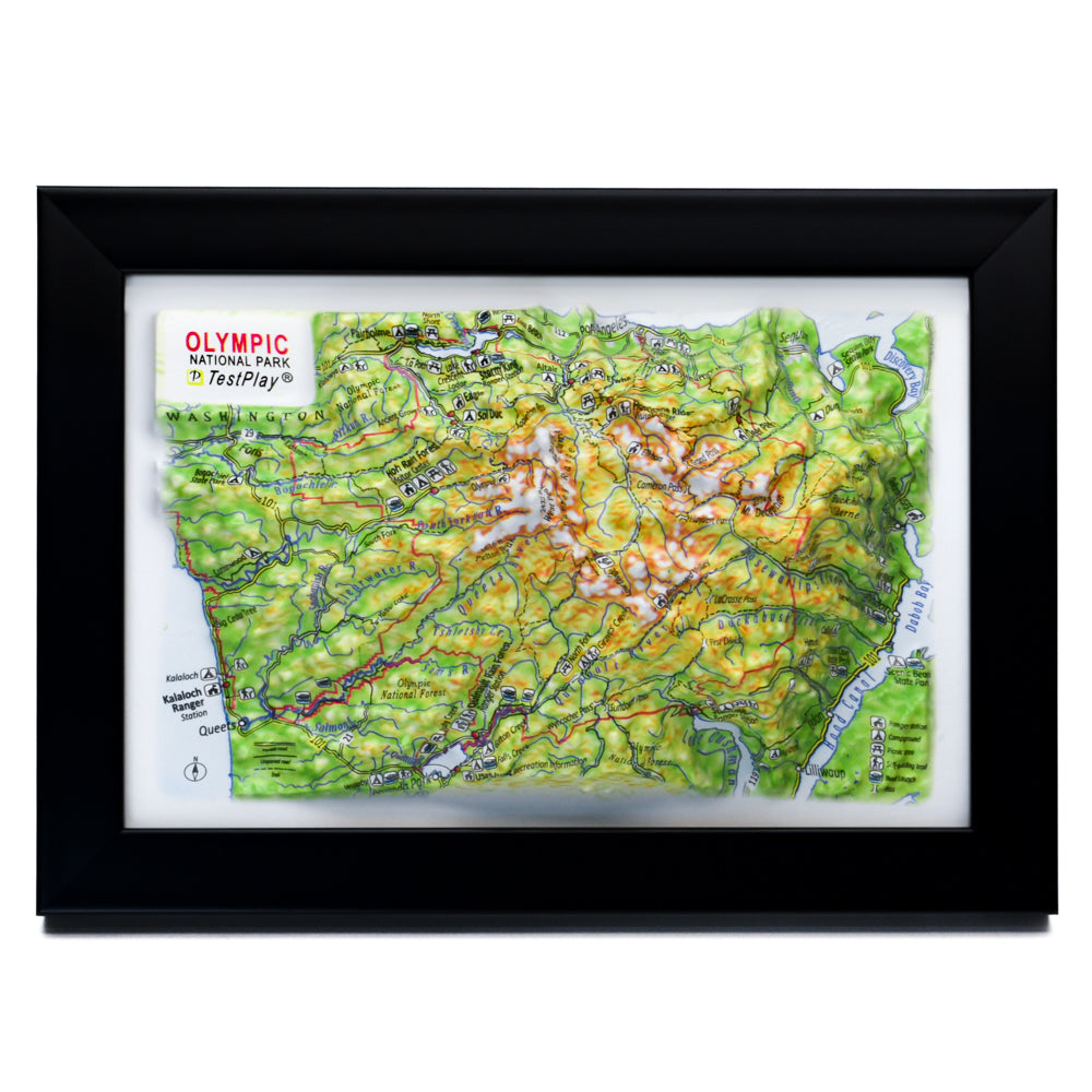 Olympic 3D National Park map
