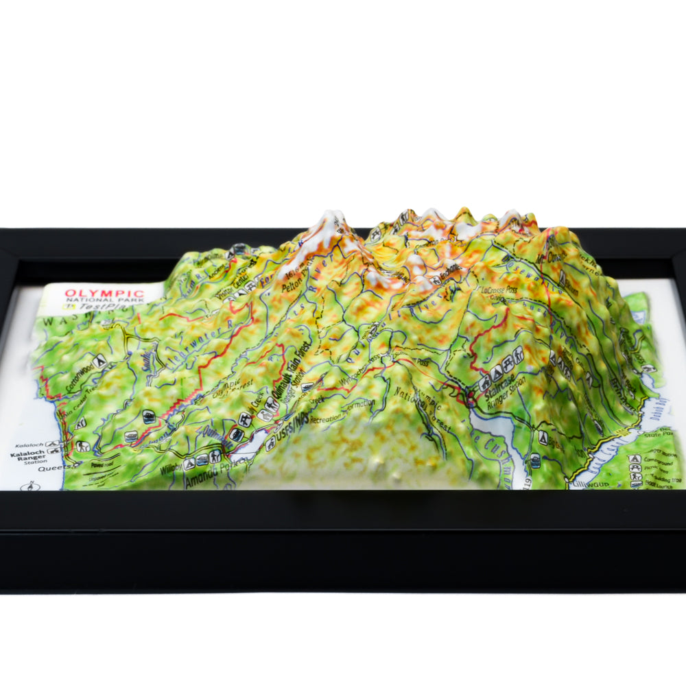 Olympic 3D National Park map