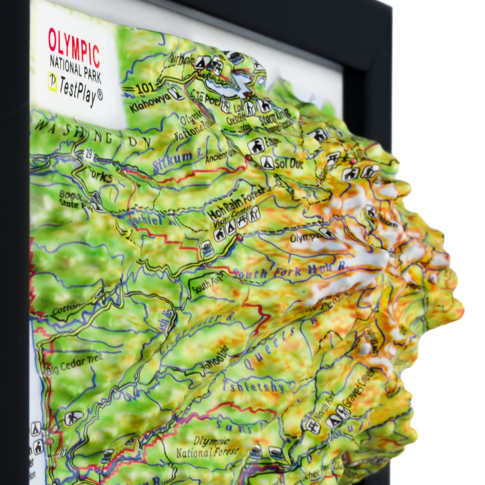 Olympic 3D National Park map