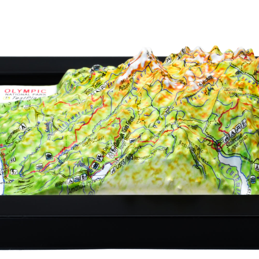 Olympic 3D National Park map