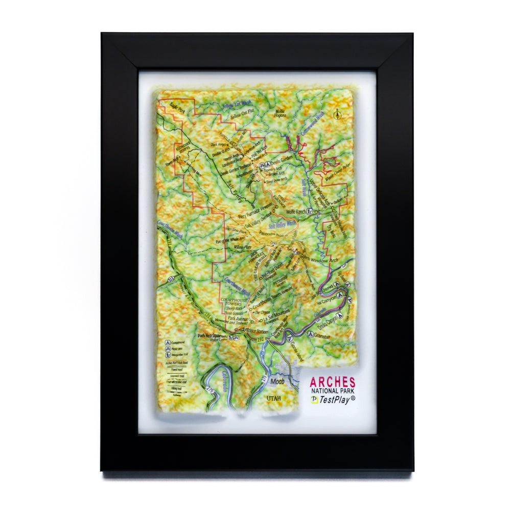 Arches 3D National Park map