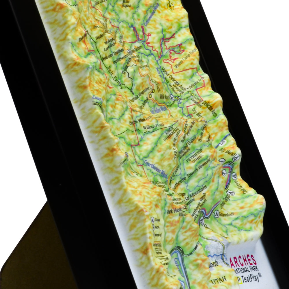 Arches 3D National Park map