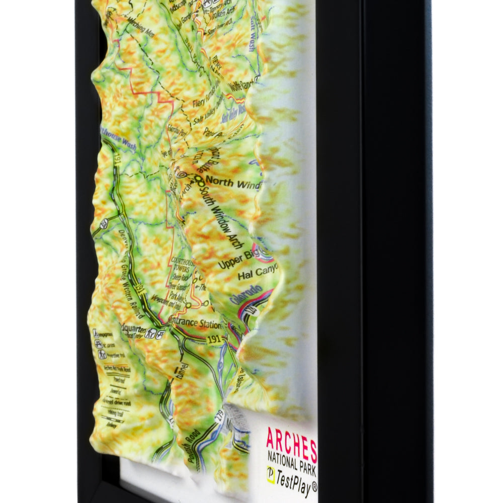 Arches 3D National Park map