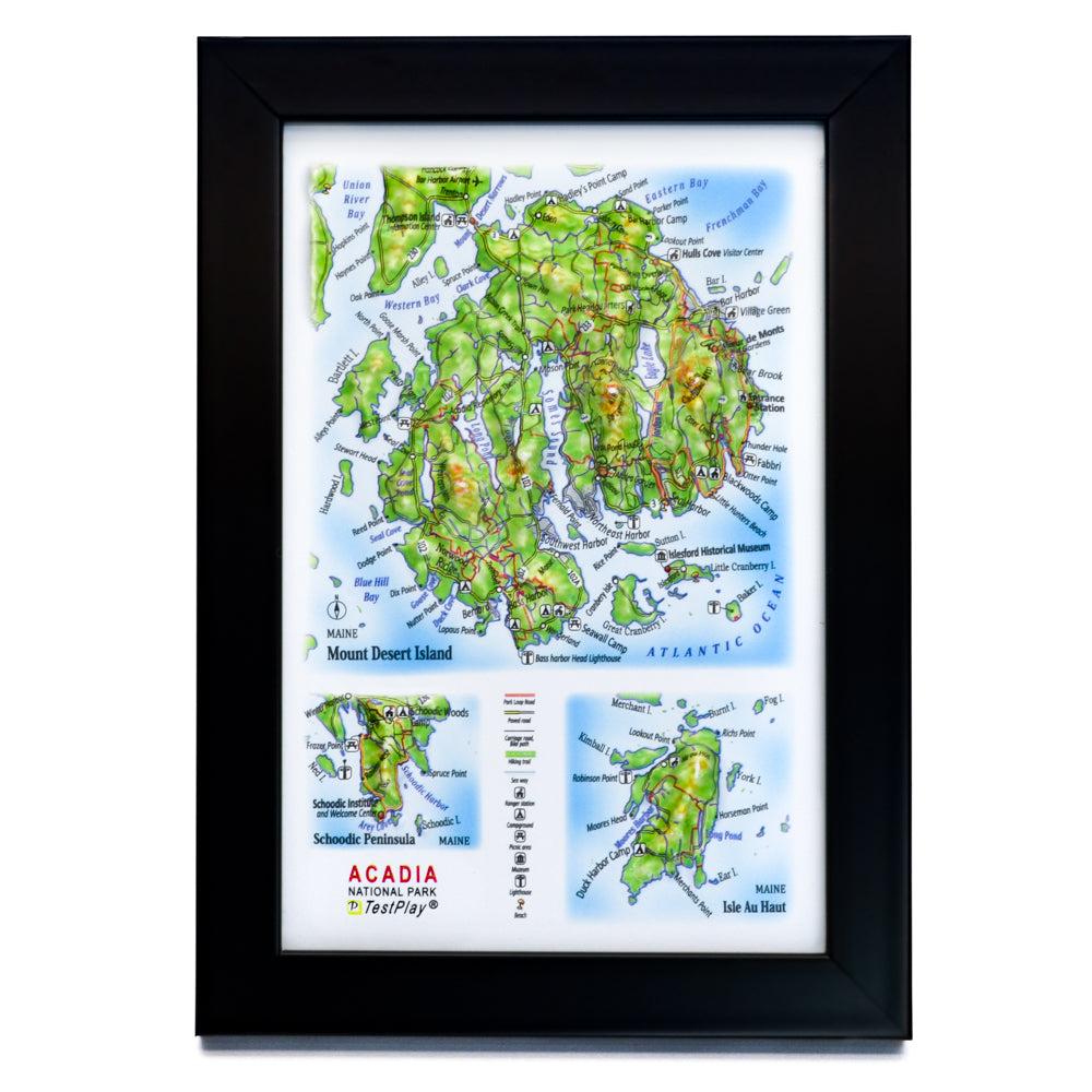 Acadia 3D National Park map