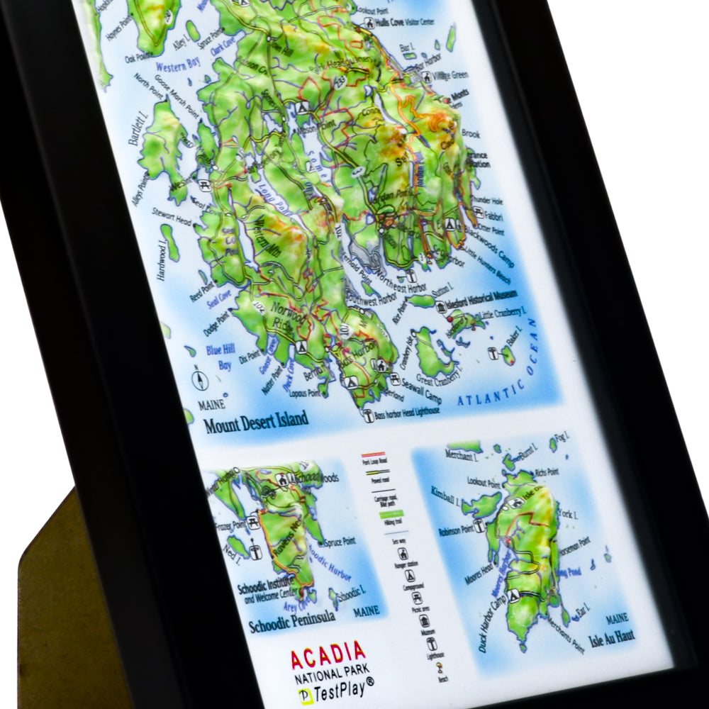 Acadia 3D National Park map