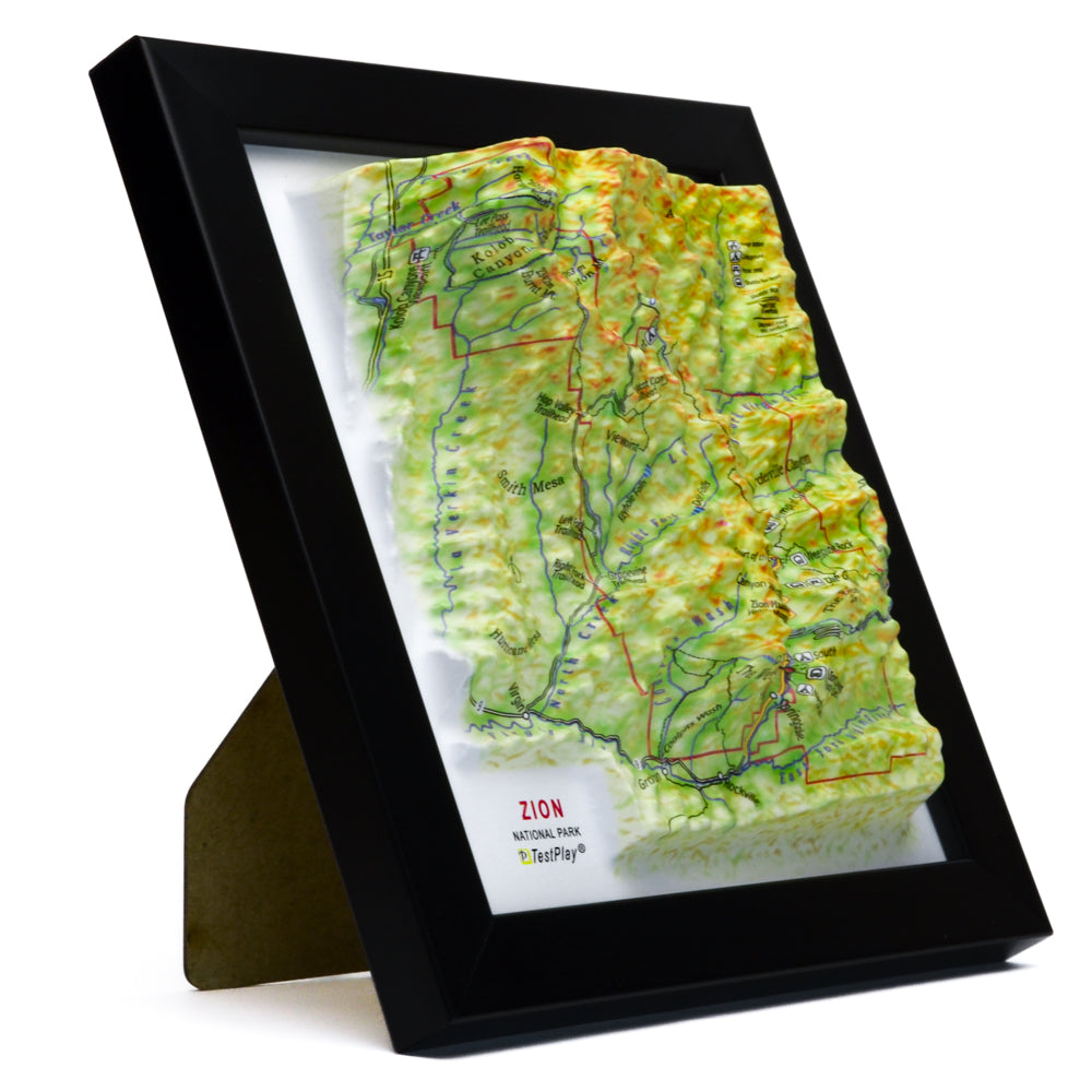 Zion 3D National Park map