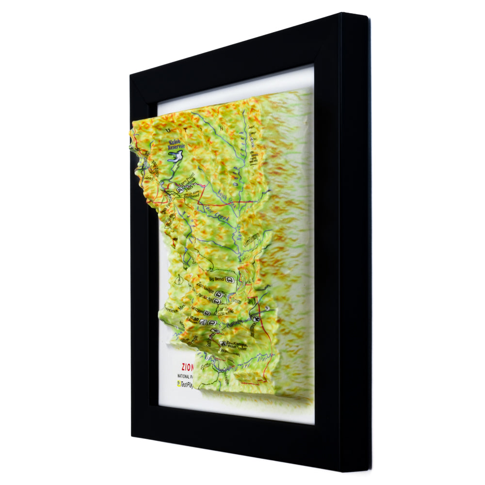 Zion 3D National Park map