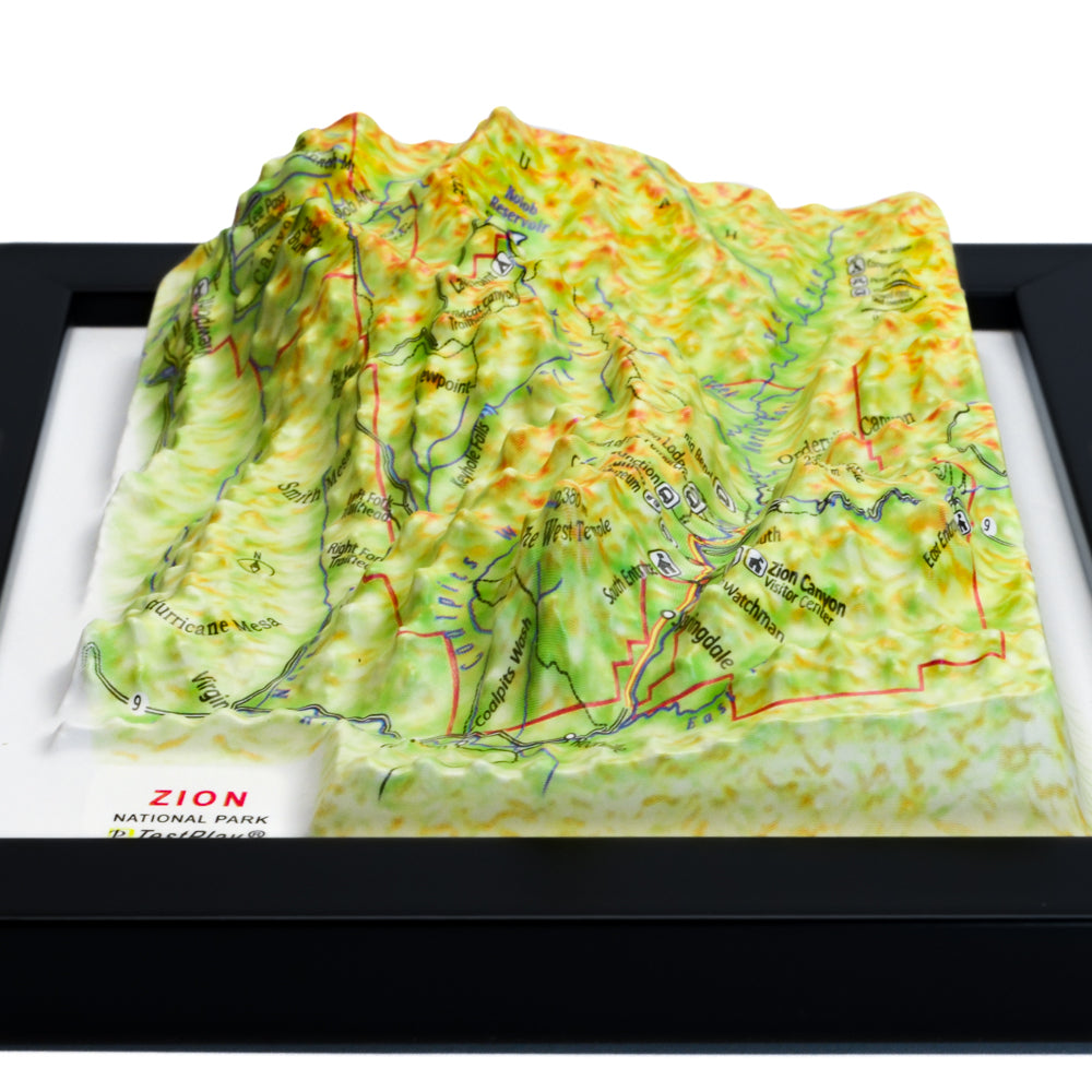 Zion 3D National Park map